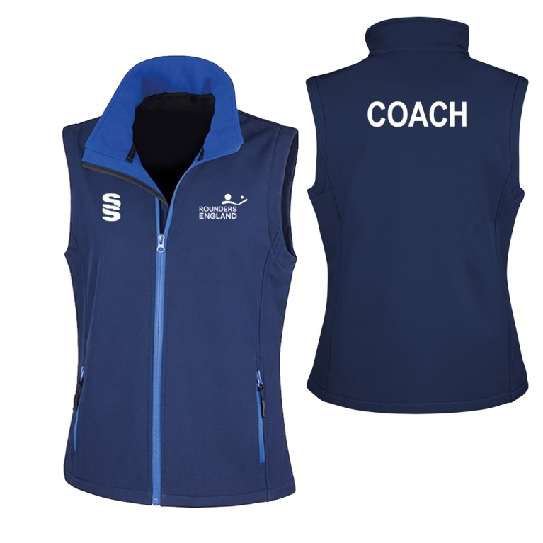 Core Printable Softshell Gilet Female: Navy/Royal