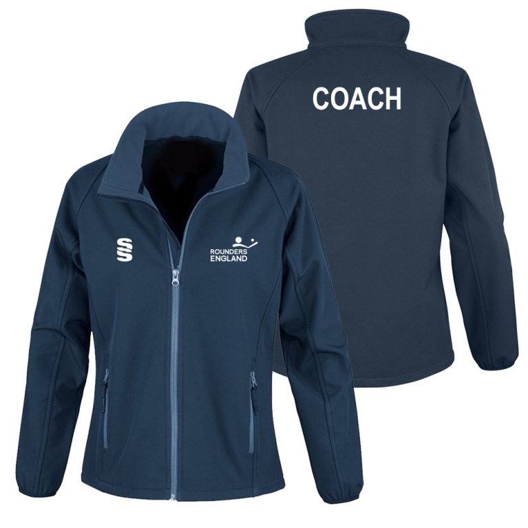 Core Printable Softshell Jacket Female : Navy